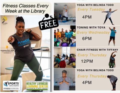 Chair Fitness with Tiffany - Petersburg Public Library - Classes Every week!