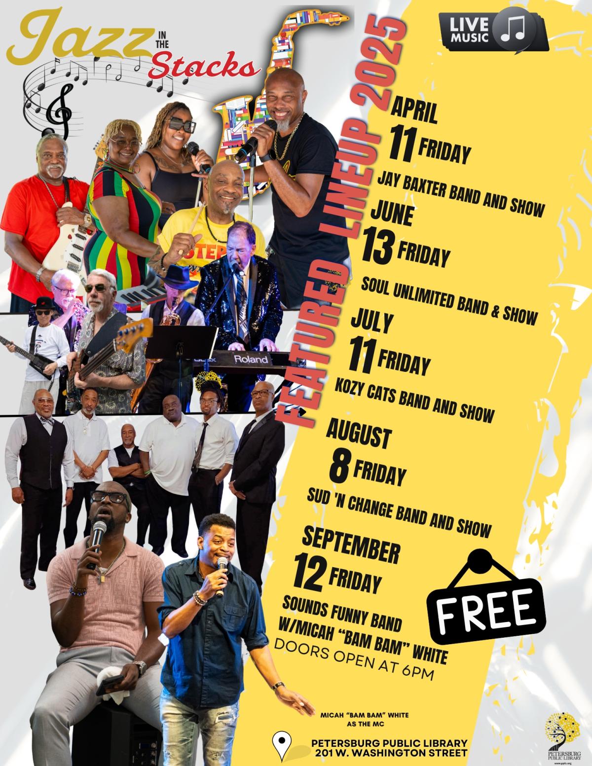 Jazz in the Stack 2025 Season